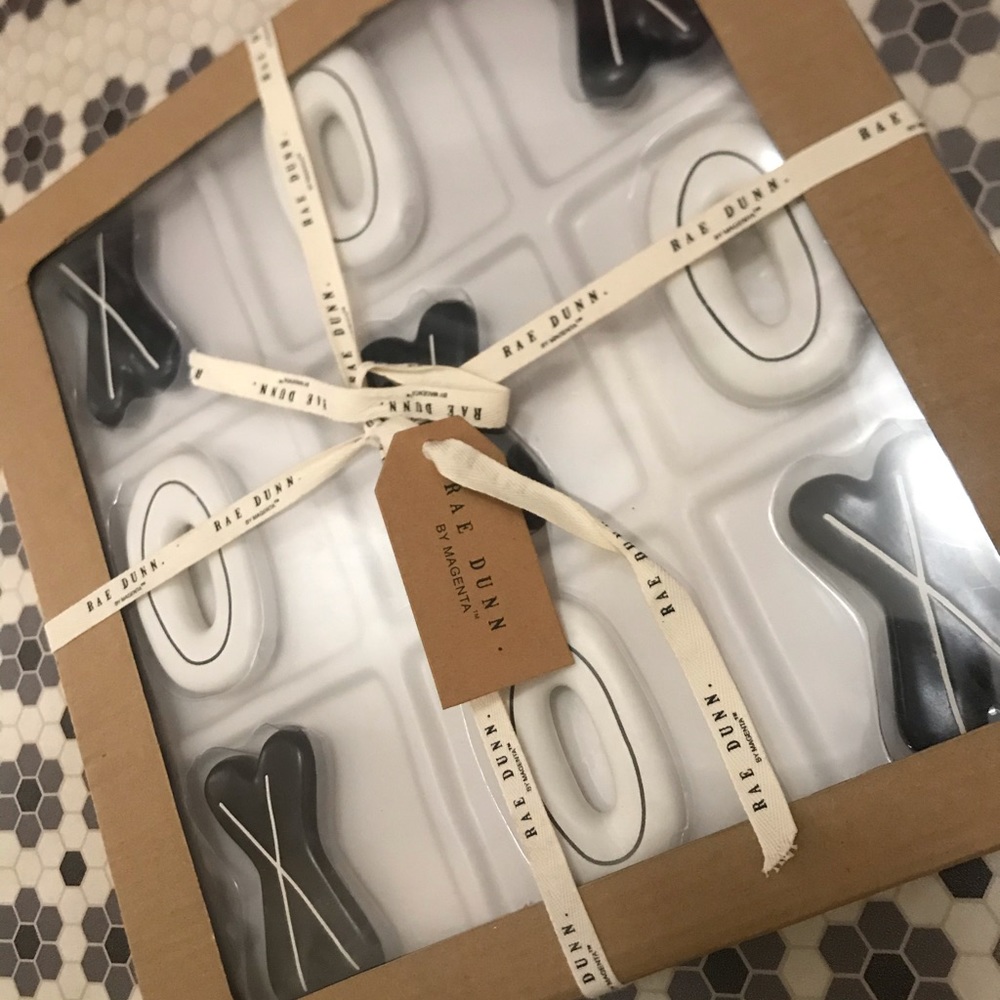 New Rae Dunn Tic Tac Toe game/decor